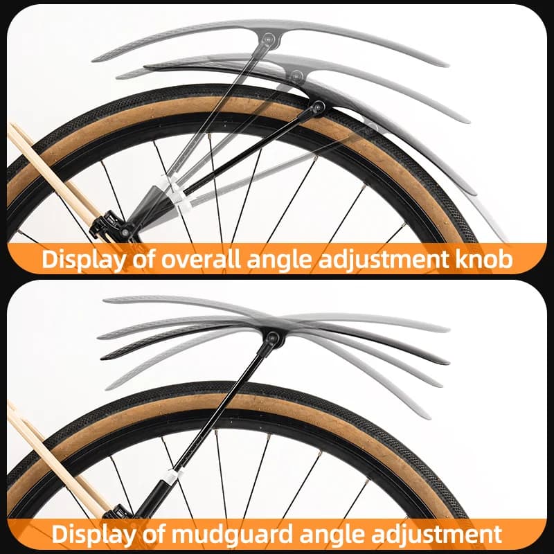 Aripioare față și spate pentru bicicletă din plastic moale