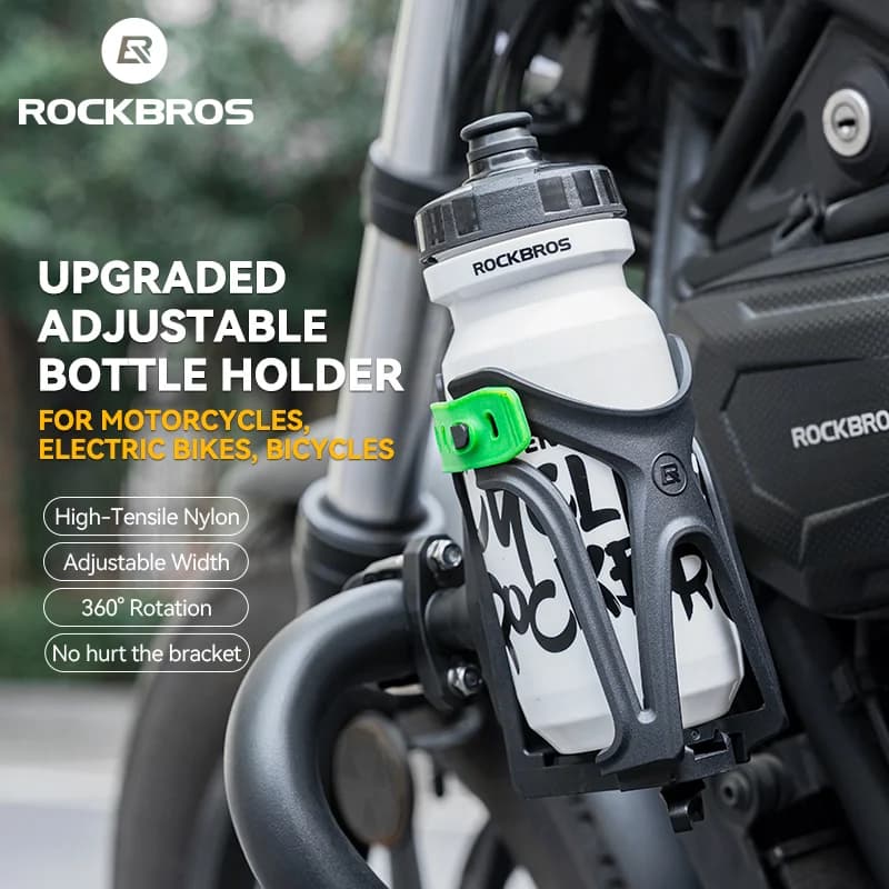 Suport reglabil pentru sticlă de apă pentru motocicletă, rotație 360°