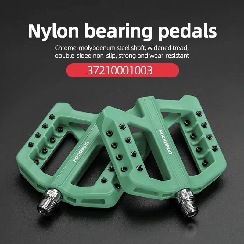 Pedale plate pentru bicicletă, ultraușoare, din nylon, antiderapante