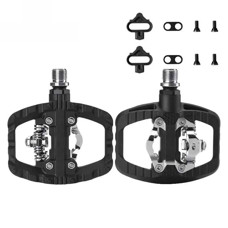 Pedale 2-în-1 din nailon, compatibile cu SPD